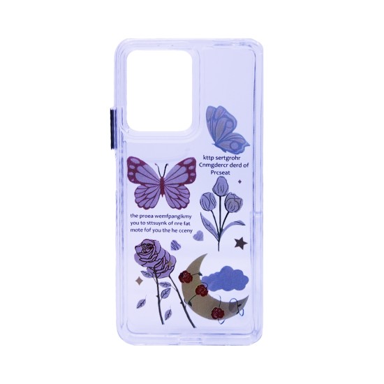 Capa Duro Designer para Xiaomi Redmi Note 12 4G/Note 12 5G/Poco X5 Transparente