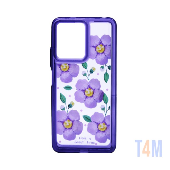 Capa Duro Designer para Xiaomi Redmi Note 12 4G/Note 12 5G/Poco X5 Roxo