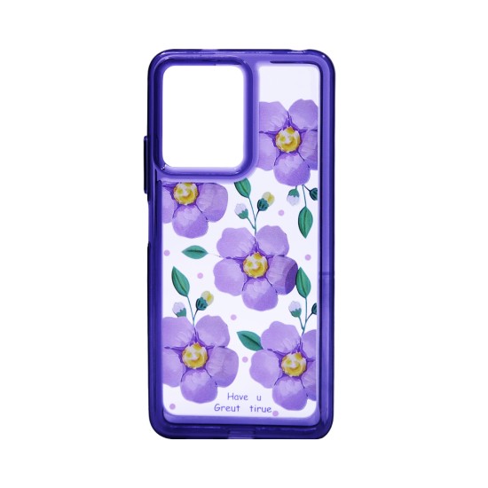 Capa Duro Designer para Xiaomi Redmi Note 12 4G/Note 12 5G/Poco X5 Roxo