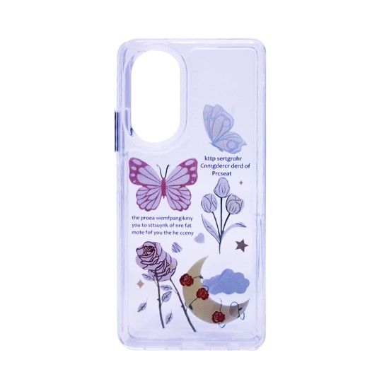 Capa Duro Designer para Oppo A58 4G Transparente