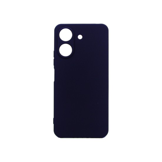 Capa de Silicone com Moldura de Câmera para Xiaomi Redmi 13C/Poco C65 Preto