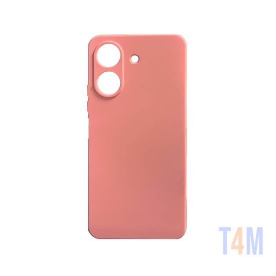 Capa de Silicone com Moldura de Câmera para Xiaomi Redmi 13C/Poco C65 Rosa