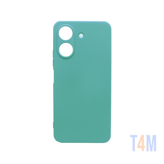 Capa de Silicone com Moldura de Câmera para Xiaomi Redmi 13C/Poco C65 Verde