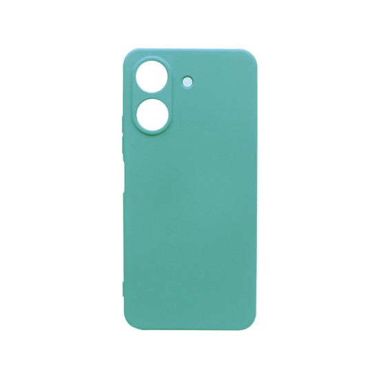 Capa de Silicone com Moldura de Câmera para Xiaomi Redmi 13C/Poco C65 Verde