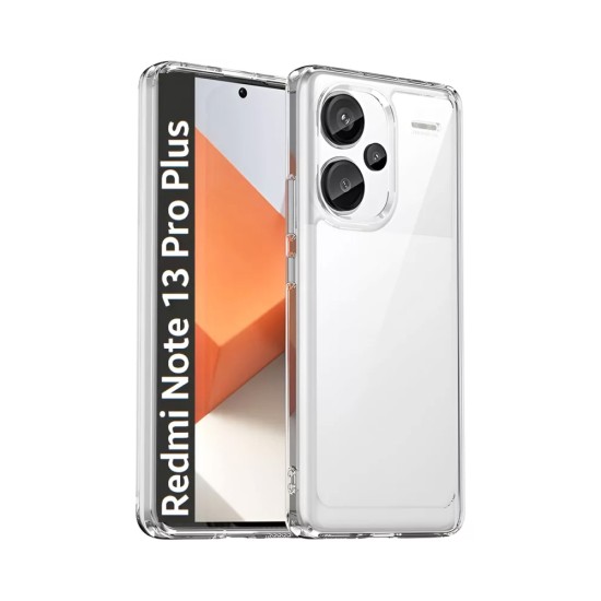 Capa de Silicone Dura para Xiaomi Redmi Note 13 Pro Plus 5G Transparente