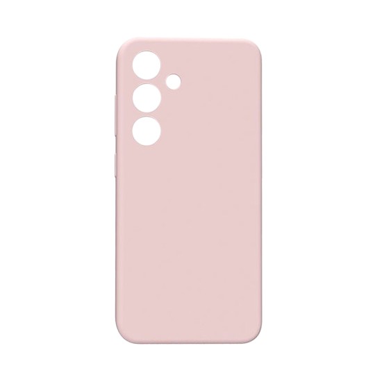 Capa de Silicone com Moldura de Câmera para Samsung Galaxy S24 Rosa