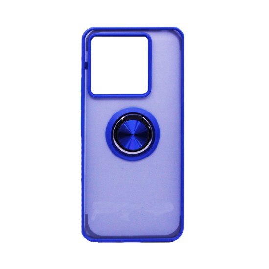 Capa com Anel de Suporte para Xiaomi Redmi Note 13 Pro Plus 5G Azul Fumado