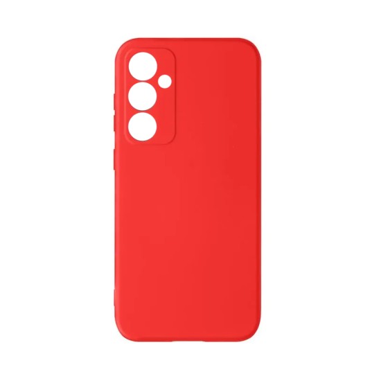 Silicone Case with Camera Shield for Samsung Galaxy S23 FE Red