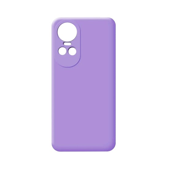 Capa de Silicone com Moldura de Câmera para Oppo Reno 10 5G Roxo