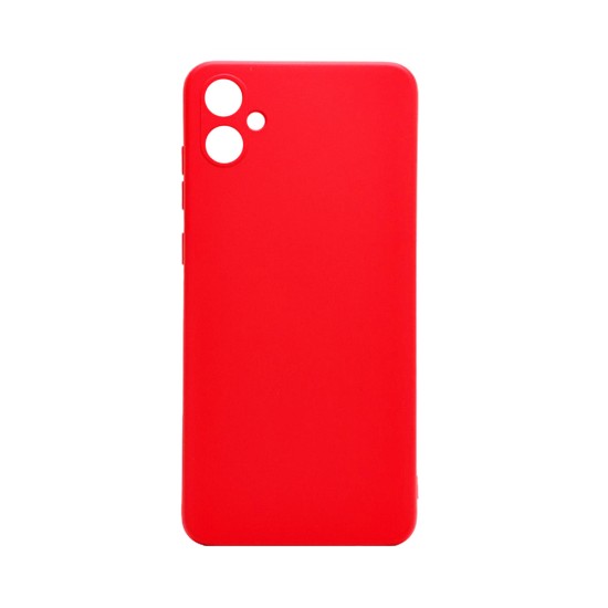 Capa de Silicone com Moldura de Câmera para Samsung Galaxy A05 Vermelho