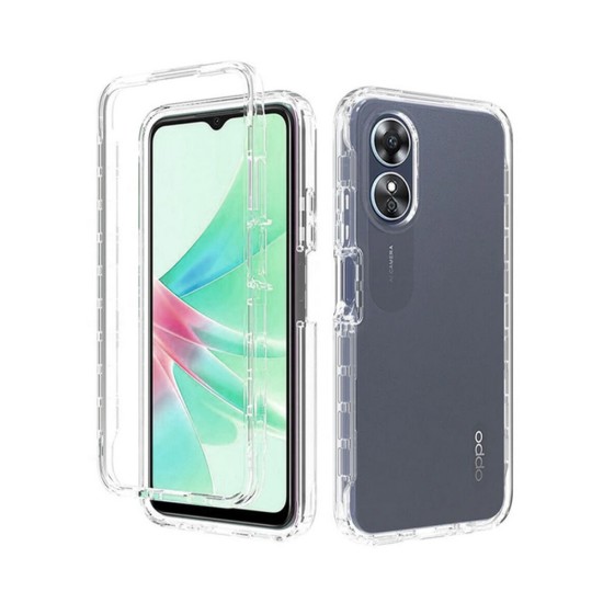 Capa de Silicone 360º para Oppo A78 5G/A58 5G/A58X Transparente