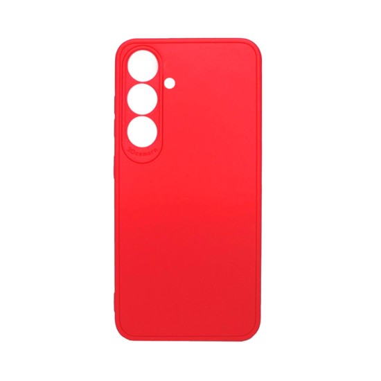 Capa de Silicone Macio com Moldura de Câmera para Samsung Galaxy A05S Vermelho