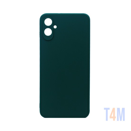 Soft Silicone Case with Camera Shield for Samsung Galaxy A05 Green