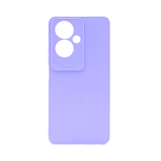 Capa de Silicone Macio com Moldura de Câmera para Oppo A78 5G Roxo