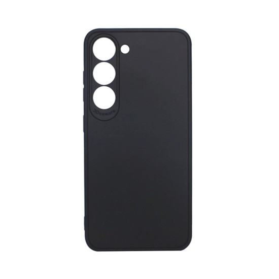 Capa de Silicone Macio com Moldura de Câmera para Samsung Galaxy S24 Plus Preto