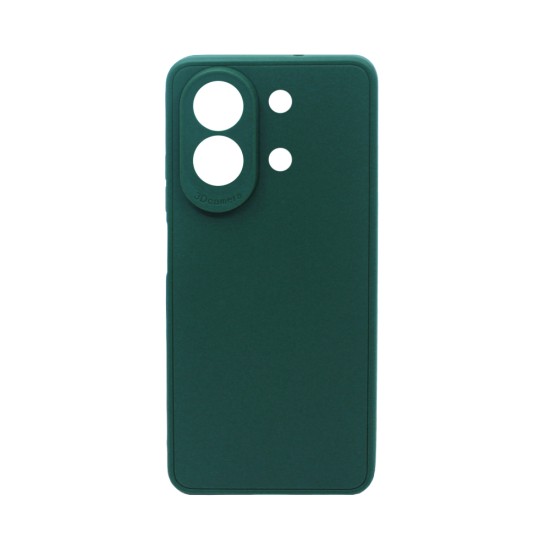 Capa de Silicone Macio com Moldura de Câmera para Xiaomi Redmi Note 13 4G Verde