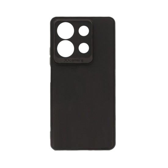 Capa de Silicone Macio com Moldura de Câmera para Xiaomi Redmi Note 13 5G Preto