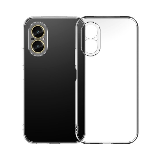 Capa de Silicone Macio com Moldura de Câmera para Realme C67 4G Transparente