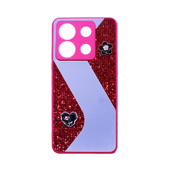 Capa Duro Designer para Xiaomi Redmi Note 13 5G Vermelho