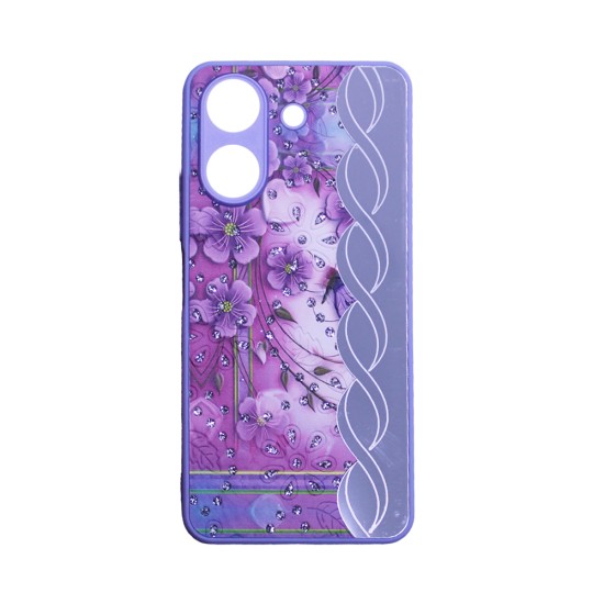 Capa Duro Designer para Xiaomi Redmi 13C/Poco C65 Roxo