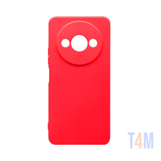 Silicone Case with Camera Shield for Xiaomi Redmi A3 Red