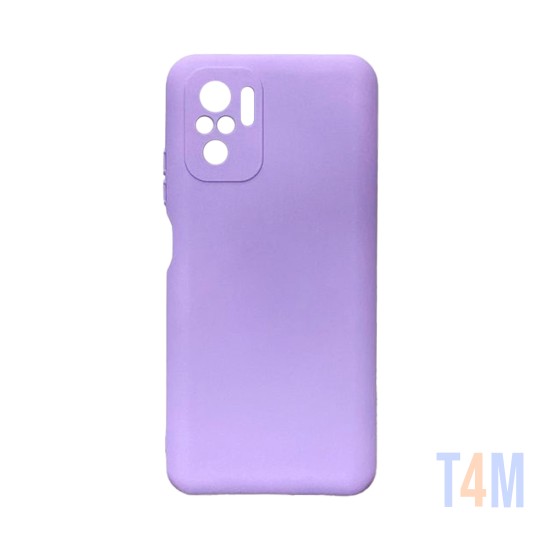 Capa de Silicone com Moldura de Câmera para Xiaomi Redmi Note 10 4G/Redmi Note 10S Roxo