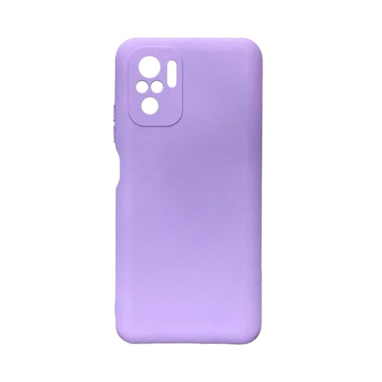 Capa de Silicone com Moldura de Câmera para Xiaomi Redmi Note 10 4G/Redmi Note 10S Roxo