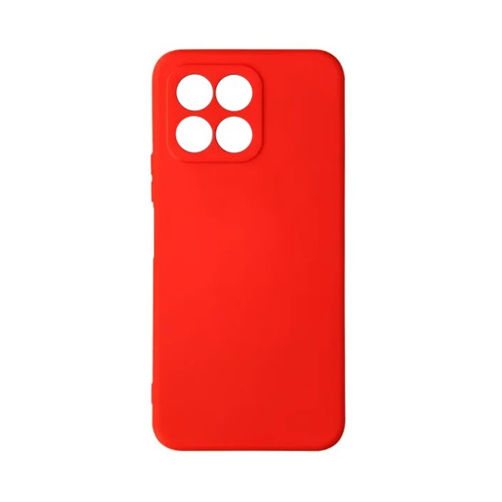 Capa de Silicone com Moldura de Câmera para Huawei Honor 70 Lite Vermelho