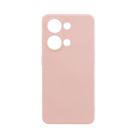 Capa de Silicone com Moldura de Câmera para Xiaomi Redmi Note 13 Pro 4G/Poco M6 Pro Rosa