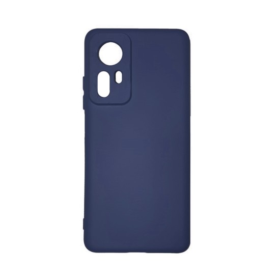 Capa de Silicone com Moldura de Câmera para Xiaomi Redmi Note 12S Azul Escuro