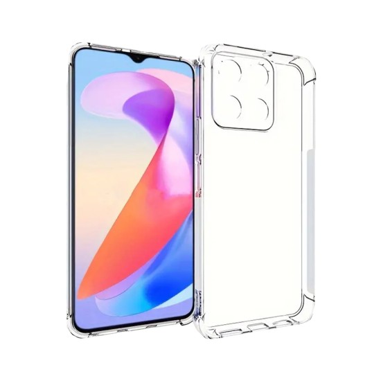 Capa de Silicone Dura com Moldura de Câmera para Huawei Honor 70 Lite/Honor X6/Honor X6S/Honor 8 5G Transparente