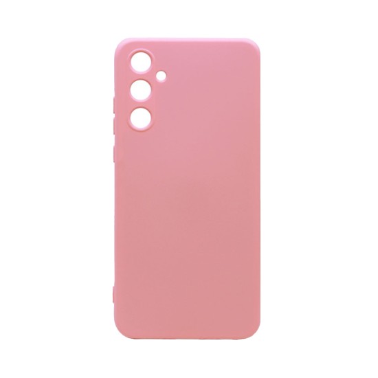 Capa de Silicone com Moldura de Câmera para Samsung Galaxy A55 5G Rosa