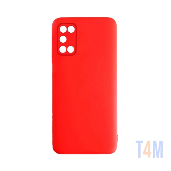 Capa de Silicone com Moldura de Câmera para Oppo A52/A72/A92 Vermelho