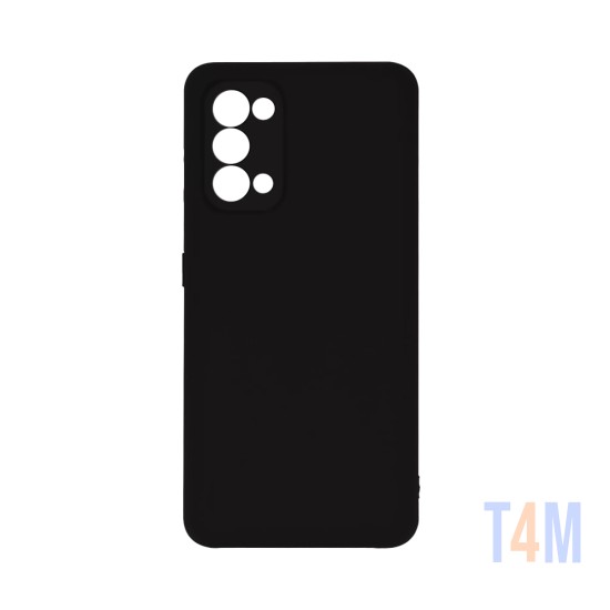 Capa de Silicone com Moldura de Câmera para Oppo Find X3 Lite/Reno5 Preto