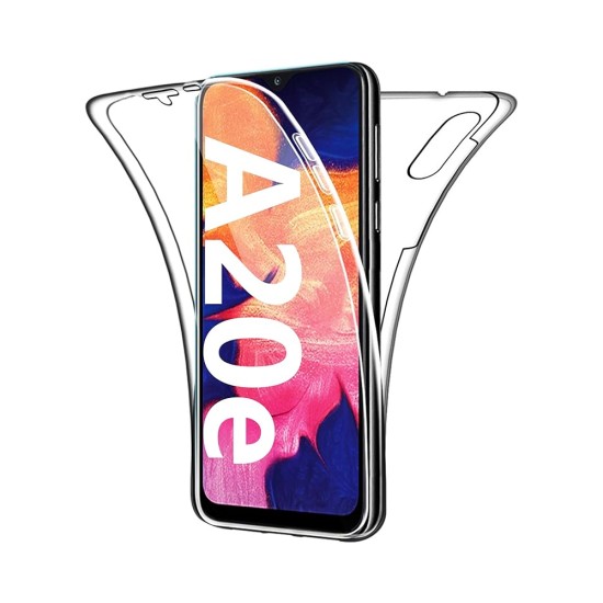 Capa de Silicone 360º para Samsung Galaxy A20E Transparente