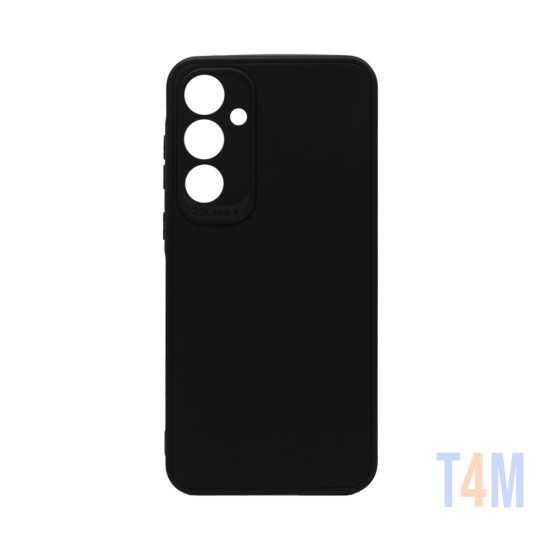 Funda de silicona suave con Marco de Cámara para Samsung Galaxy A55 5G Negro