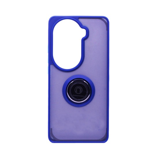 Capa com Anel de Suporte para Oppo Reno11/Reno11 Pro Azul Fumado