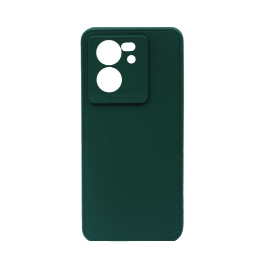 Capa de Silicone Macio com Moldura de Câmera para Xiaomi 13T/13T Pro Verde