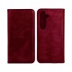 Leather Flip Cover with Internal Pocket for Samsung Galaxy A14 5G Red