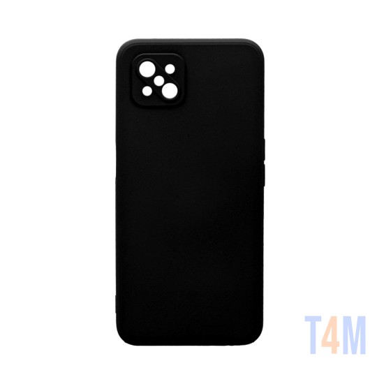 Capa de Silicone com Moldura de Câmera para Oppo Reno4 Z Preto