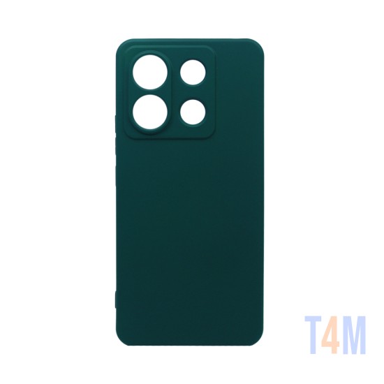 Capa de Silicone para Xiaomi Redmi Note 13 Pro 5G/Poco X6 5G Verde Escuro