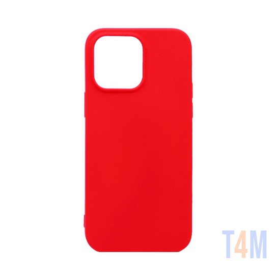 Capa de Silicone para Apple iPhone 14 Pro Max Vermelho