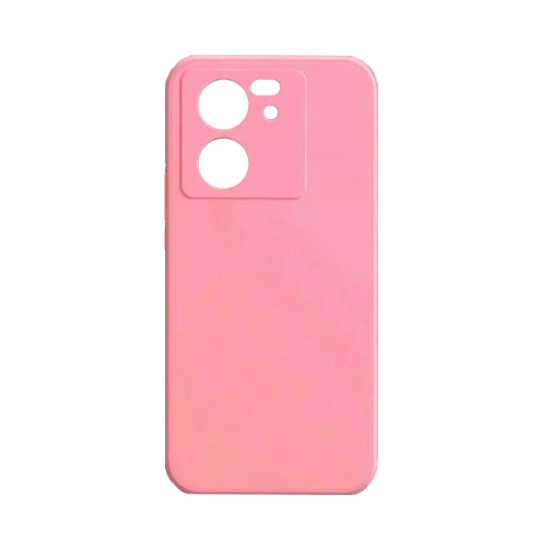 Capa de Silicone com Moldura de Câmera para Xiaomi 13T/13T Pro Rosa