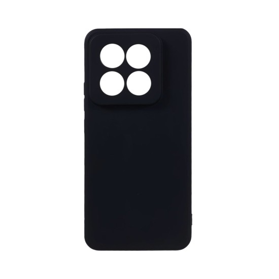 Capa de Silicone com Moldura de Câmera para Xiaomi 14 Pro Preto