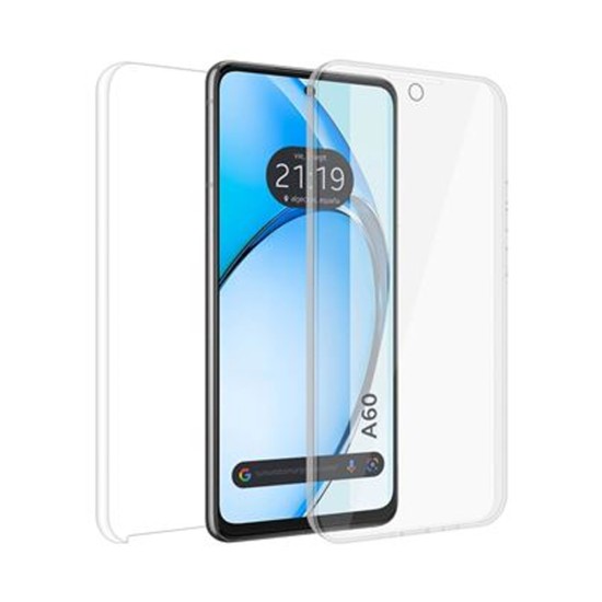 Capa de Silicone 360º para Samsung Galaxy A60 Transparente