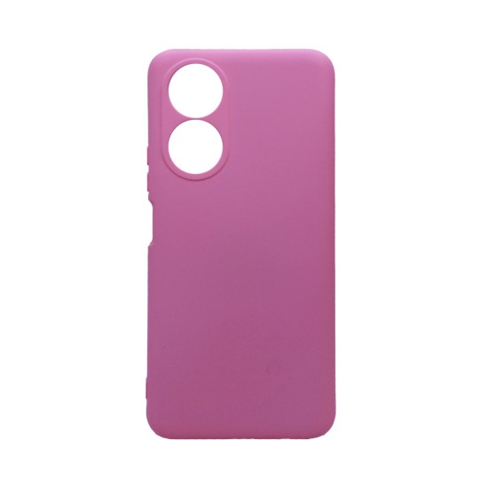 Capa de Silicone com Moldura de Câmera para Huawei Honor X7 Rosa