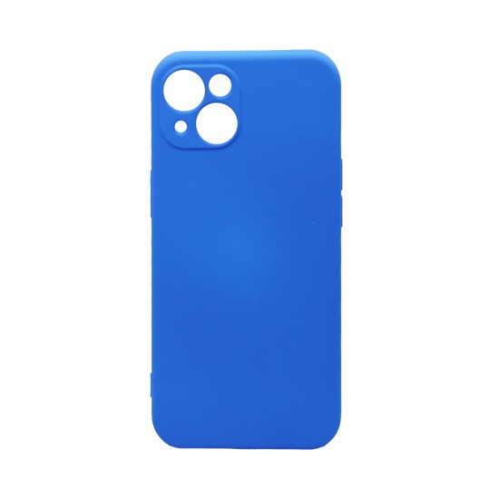 Capa de Silicone com Moldura de Câmera para Apple iPhone 13 Azul Ceu