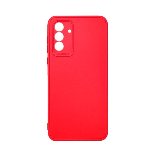 Capa de Silicone Macio com Moldura de Câmera para Samsung Galaxy A55 5G Vermelho