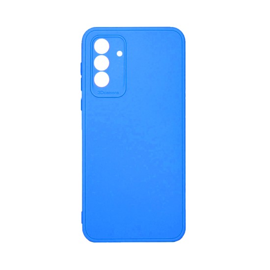 Capa de Silicone Macio com Moldura de Câmera para Samsung Galaxy A55 5G Azul