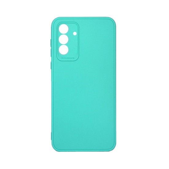 Capa de Silicone Macio com Moldura de Câmera para Samsung Galaxy A55 5G Verde Mar